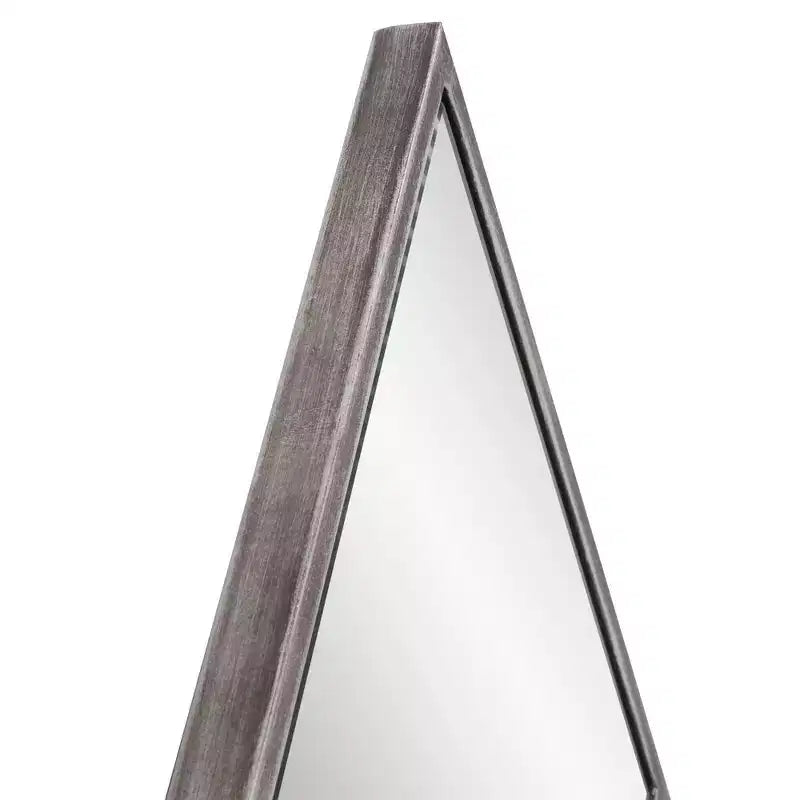 Specchio da parete a forma di diamante da 35,5" x 23,5" con cornice in metallo a finestra