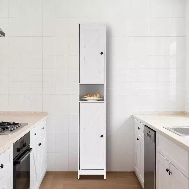 Mobile Contenitore Alto e Stretto con Ripiani Regolabili - 170 cm