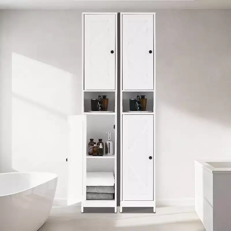 Mobile Contenitore Alto e Stretto con Ripiani Regolabili - 170 cm