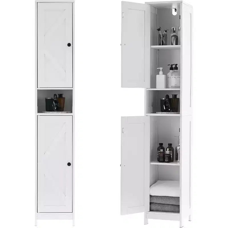 Mobile Contenitore Alto e Stretto con Ripiani Regolabili - 170 cm