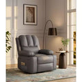 Eleganti Poltrone Reclinabili Manuali Classiche in Pelle, Sedute Home Theater con Supporto Lombare e Braccioli, Comode Poltrone Reclinabili per Soggiorno
