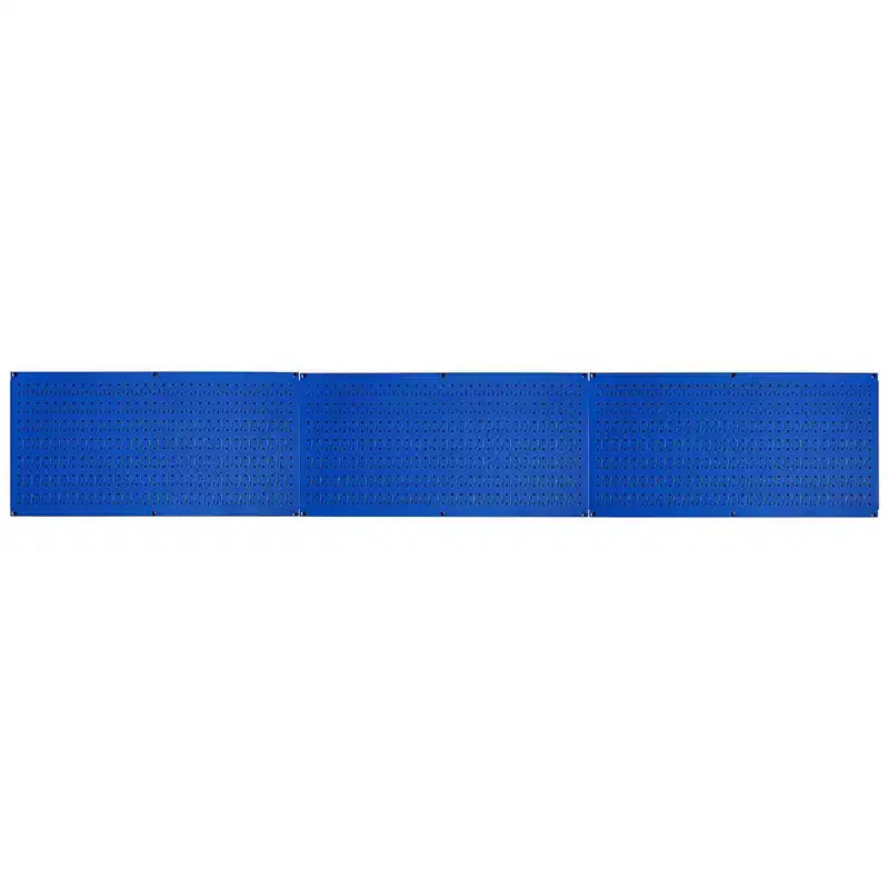 Kit organizzatore di attrezzi orizzontale in metallo a parete forata da 32 x 16 pollici con staffe di montaggio — Confezione da 3