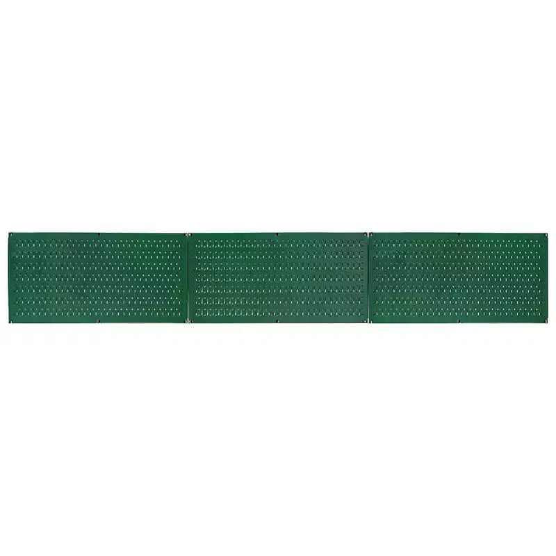 Kit organizzatore di attrezzi orizzontale in metallo a parete forata da 32 x 16 pollici con staffe di montaggio — Confezione da 3