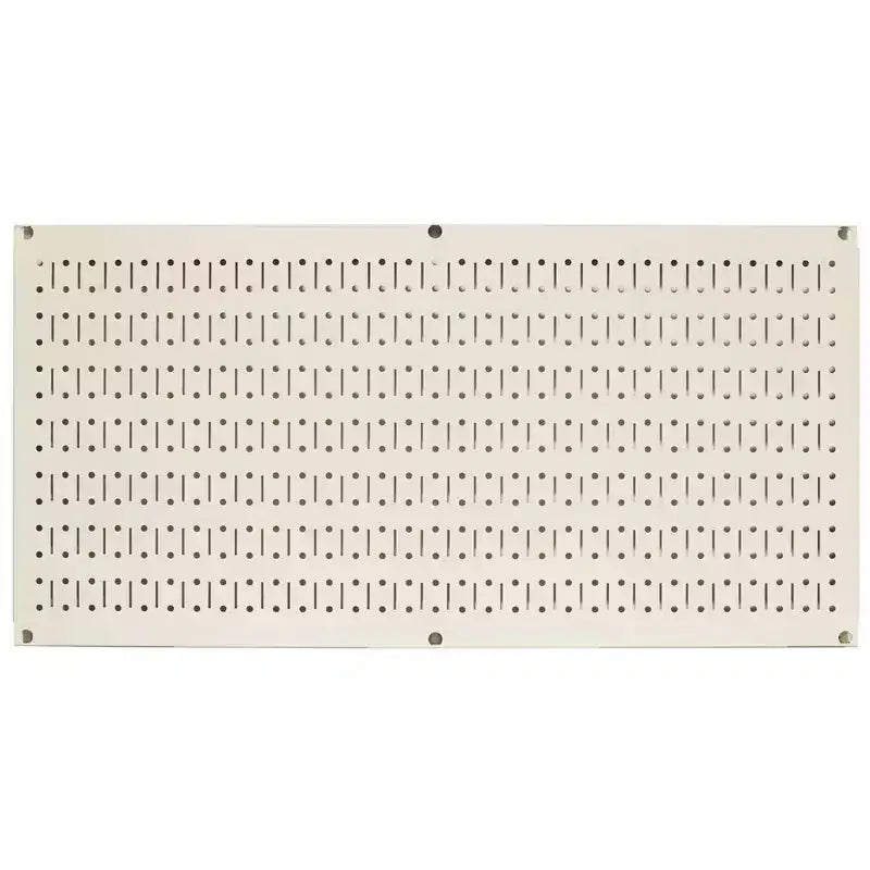 Kit organizzatore di attrezzi orizzontale in metallo a parete forata da 32 x 16 pollici con staffe di montaggio — Confezione da 3