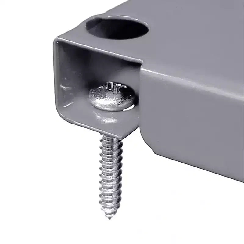 Kit organizzatore di attrezzi orizzontale in metallo a parete forata da 32 x 16 pollici con staffe di montaggio — Confezione da 3