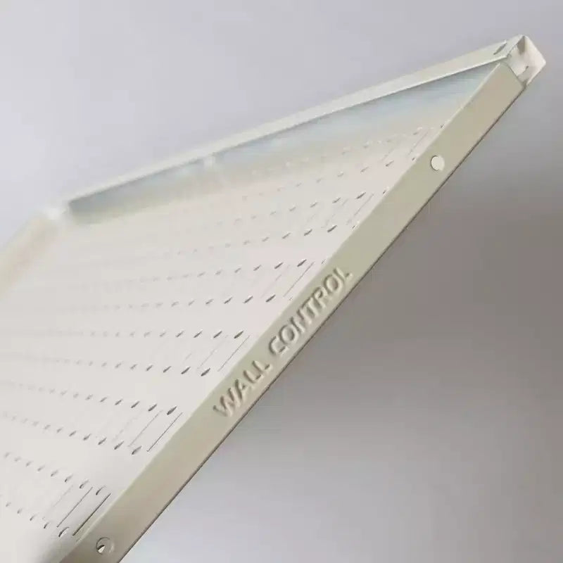 Kit organizzatore di attrezzi orizzontale in metallo a parete forata da 32 x 16 pollici con staffe di montaggio — Confezione da 3