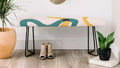 ThirtyOne Illustrations Streamers Bench Pink - Deny Designs