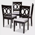 Set of 4 Lenoir Finished Wood Dining Chairs Gray - Baxton Studio