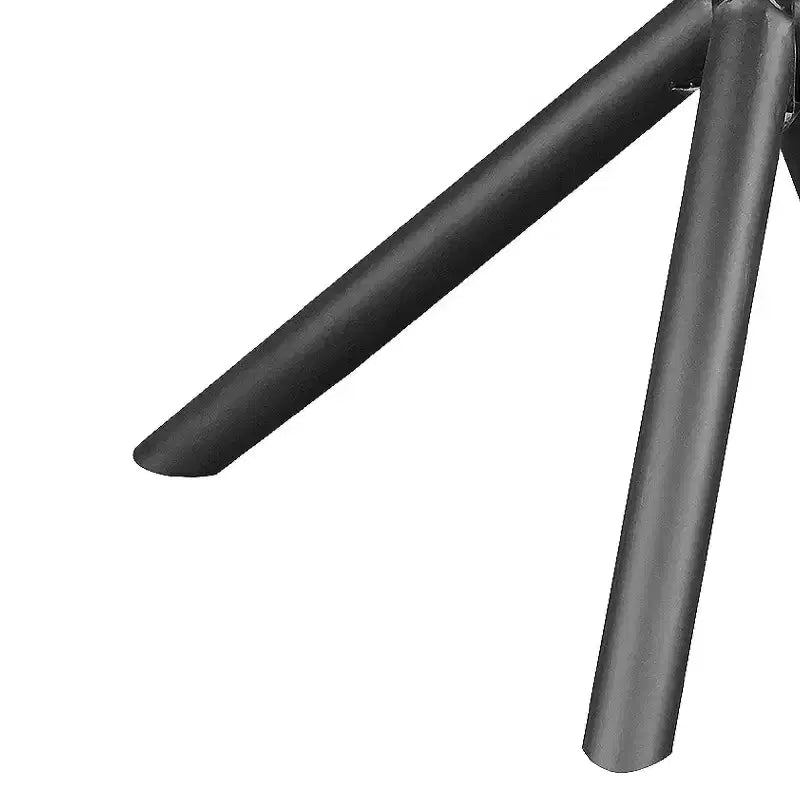 Tavolo da pranzo rotondo in legno di mango da 122 cm con base a croce in ferro – Marrone naturale e nero