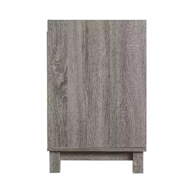Classificatore a due cassetti, impiallacciatura in legno grigio