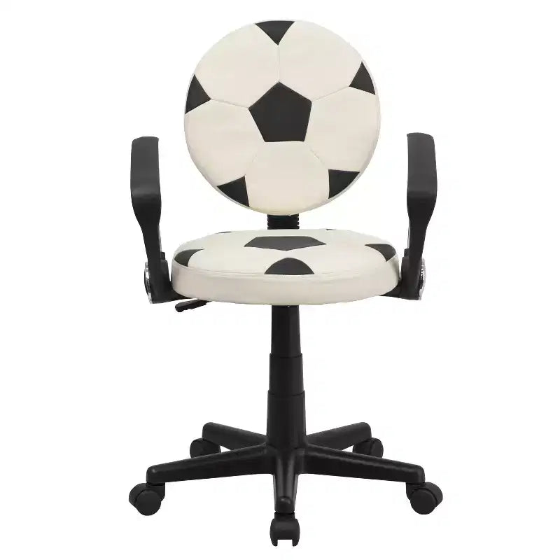 Sedia da ufficio sportiva girevole con braccioli
