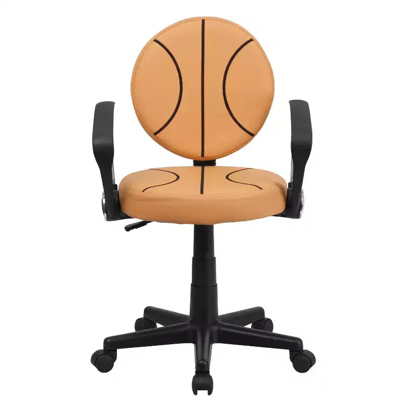 Sedia da ufficio sportiva girevole con braccioli