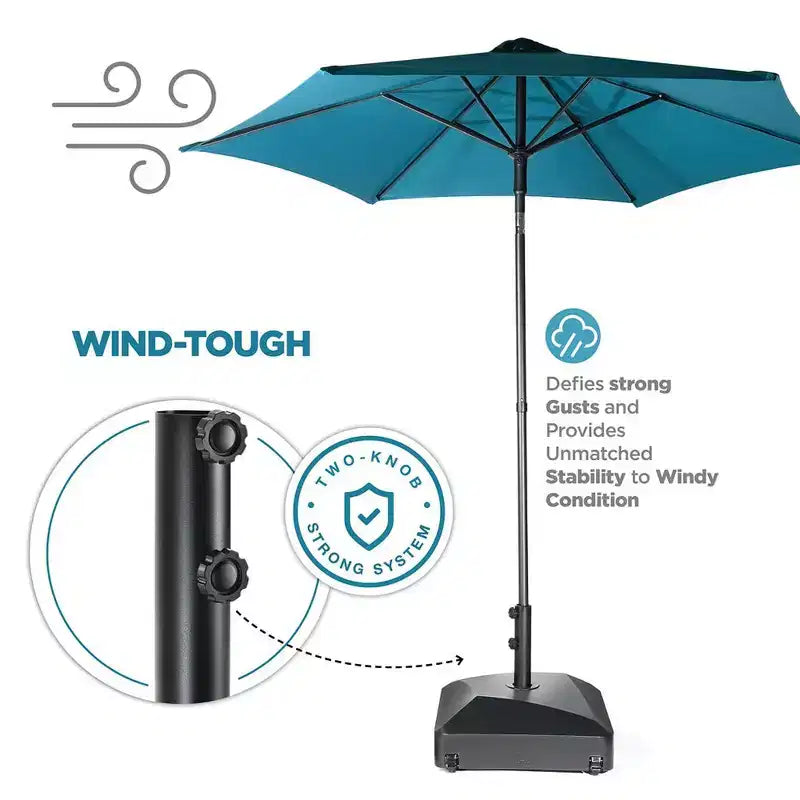 Base pesante mobile per ombrellone da patio con ruote