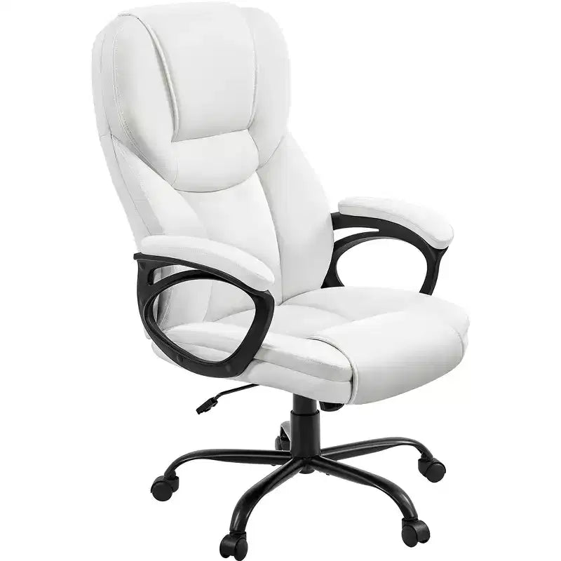 Sedia da ufficio direzionale in similpelle con schienale alto ergonomico