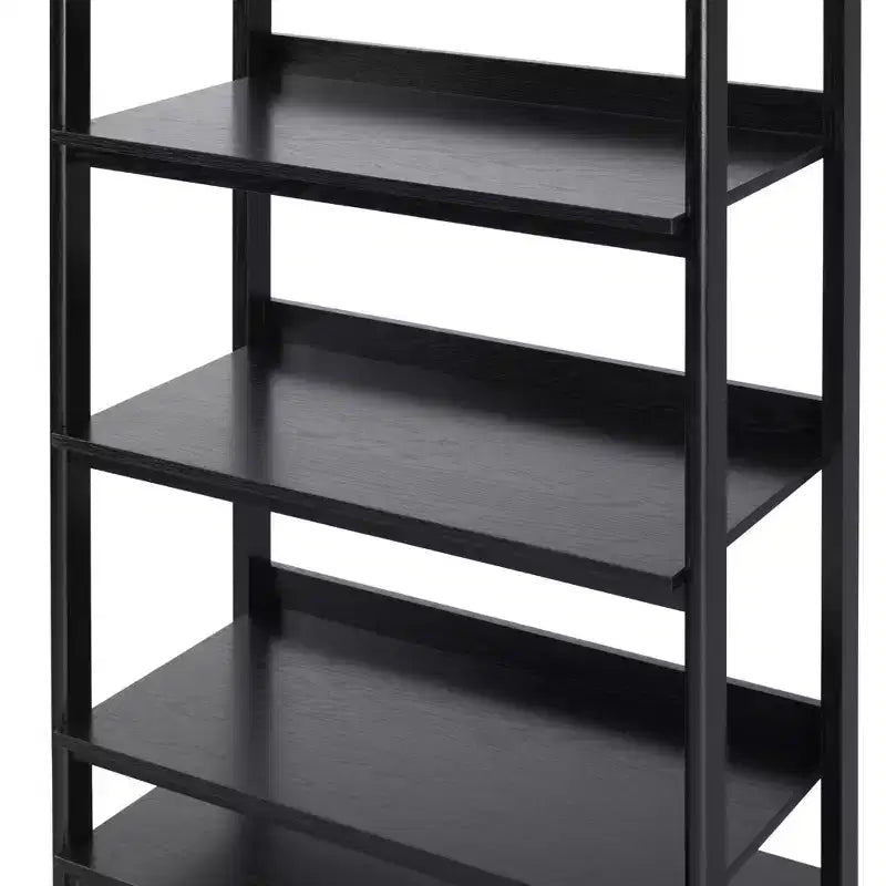 Libreria scanalata da 70 pollici con cassetti